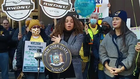 Protest workers from Extreme Temperatures Rally 216 West 14th St 2/10/23 JESSICA RAMOS/LATOYA JOYNER