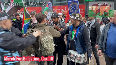 March For Palestine, Wood Street Cardiff