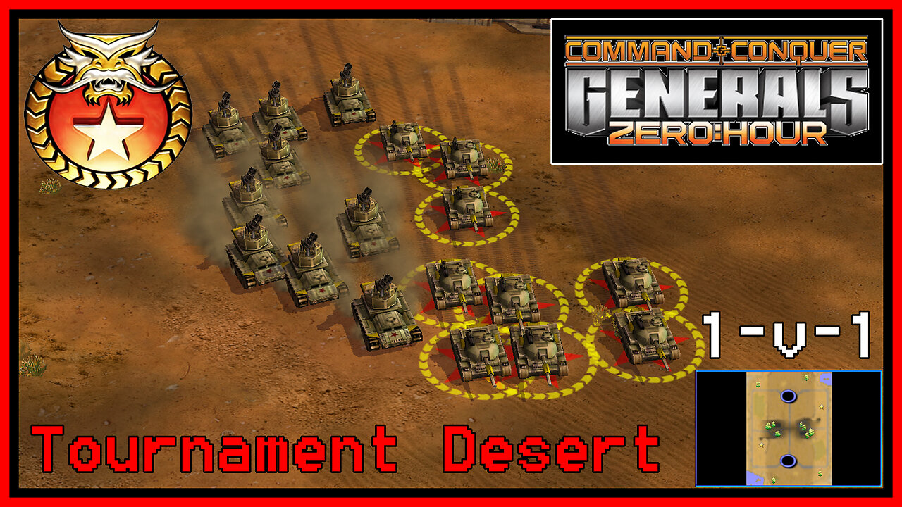 C&C Generals Zero Hour | China | 1v1 | Tournament Desert