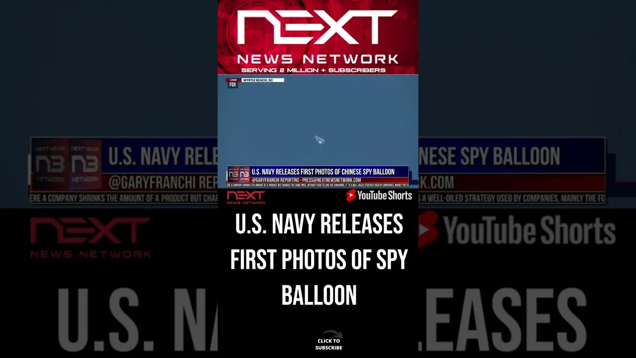 U.S. Navy Releases First Photos of Chinese Spy Balloon #shorts