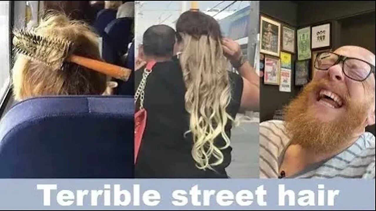 Hairdresser reacts to terrible hair on the street - Hair Buddha