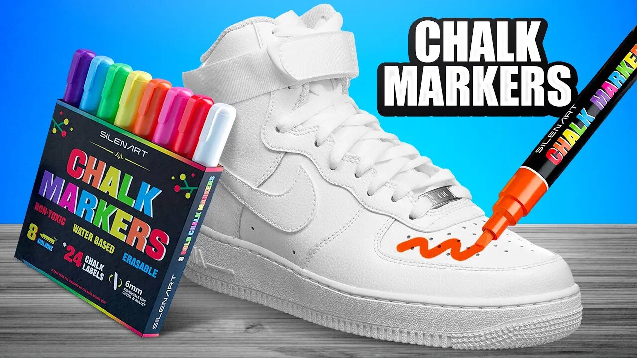 Customizing Shoes With SILENART Chalk Markers! (Satisfying)