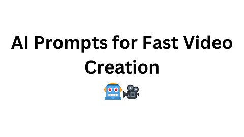 AI Prompts for YouTube Video Titles & More