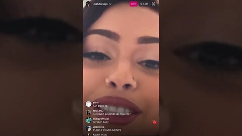 MALU TREVEJO IG LIVE: Malu Does An OutFit Change With Her Piercings Poking Out (05-02-23)