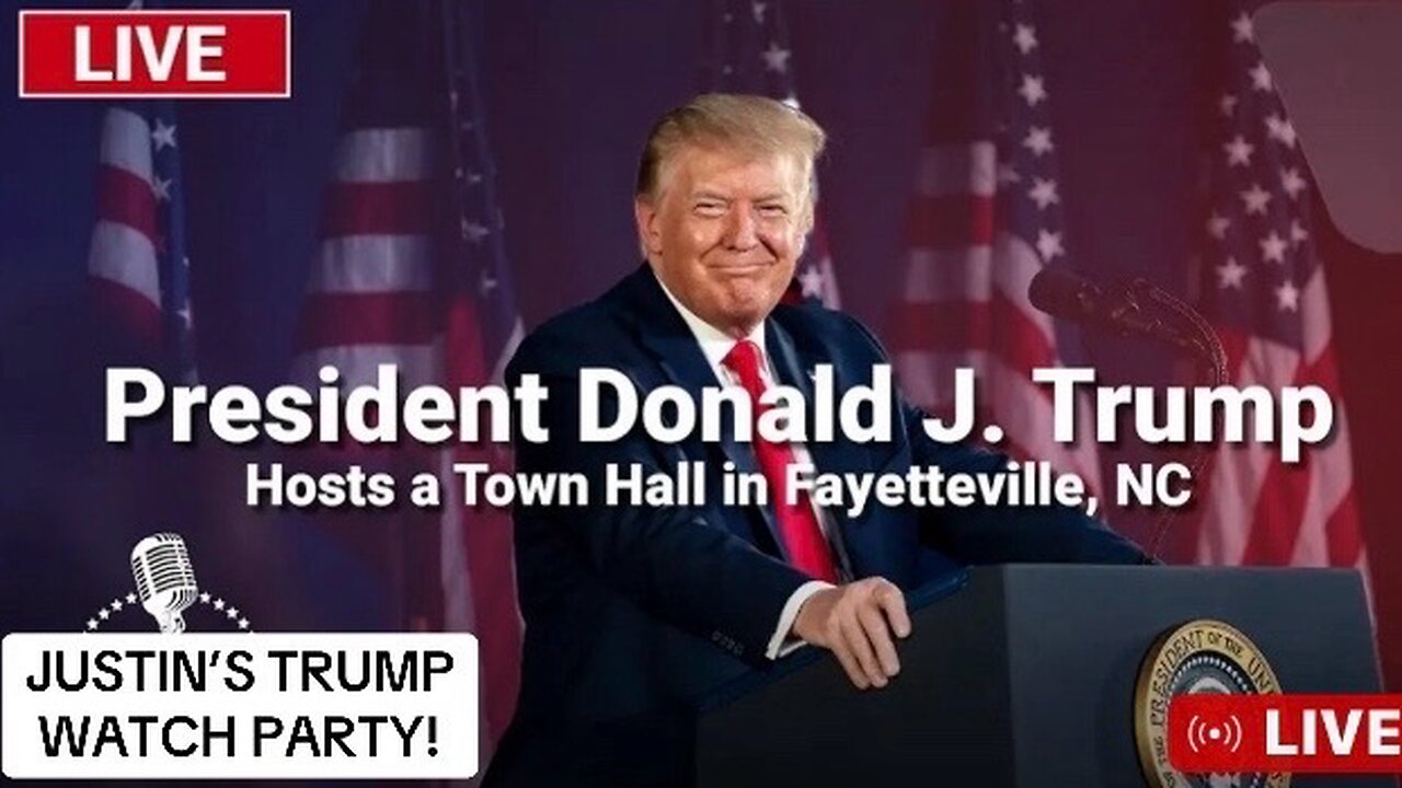 Trump Town Hall Live in Fayetteville, NC - 10/4/24