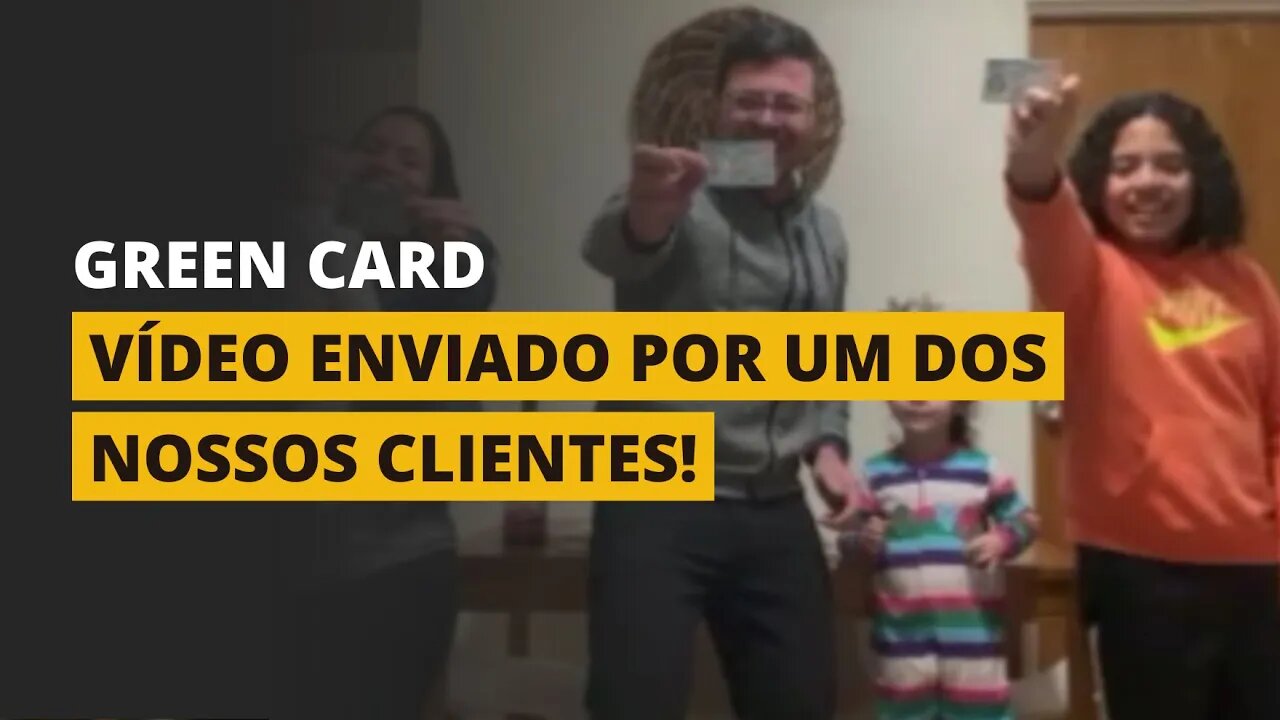 O GREEN CARD CHEGOU!