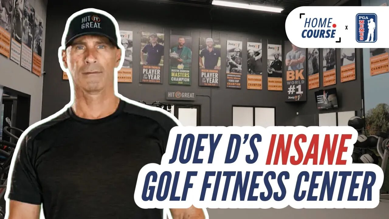 Top Fitness Coach Joey D's INSANE Golf Fitness Center | Home Course w/ PGA Memes