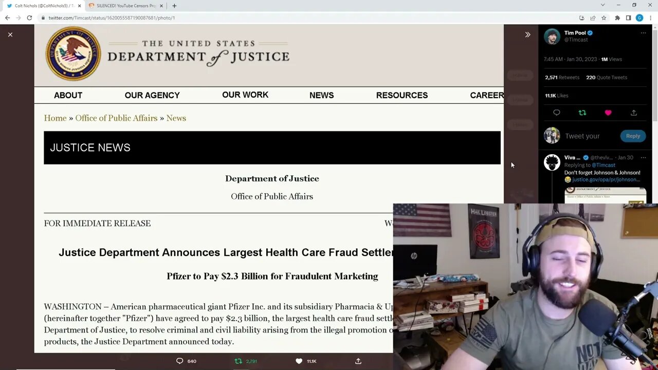 Youtube Suspended Project Veritas And My Channel For Showing Pfizer Video