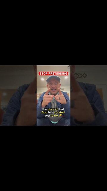 Stop PRETENDING to be SOMEONE you're NOT! #christianmotivation #beyourself #shorts