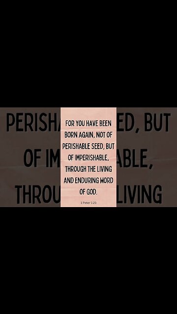 1 Peter 1:23 #shorts