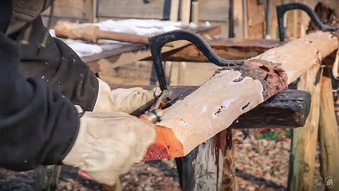 DEATH TO THE WIDOW MAKER | BEGINNING FRONT PORCH HANDRAIL | OFF GRID TIMBER FRAME