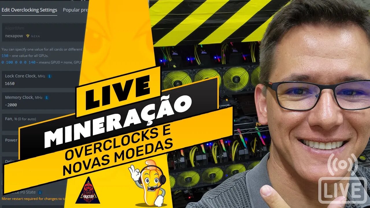 📽️ LIVE! BATE PAPO E TIRA DÚVIDAS - OVERCLOCKS E NOVAS MOEDAS