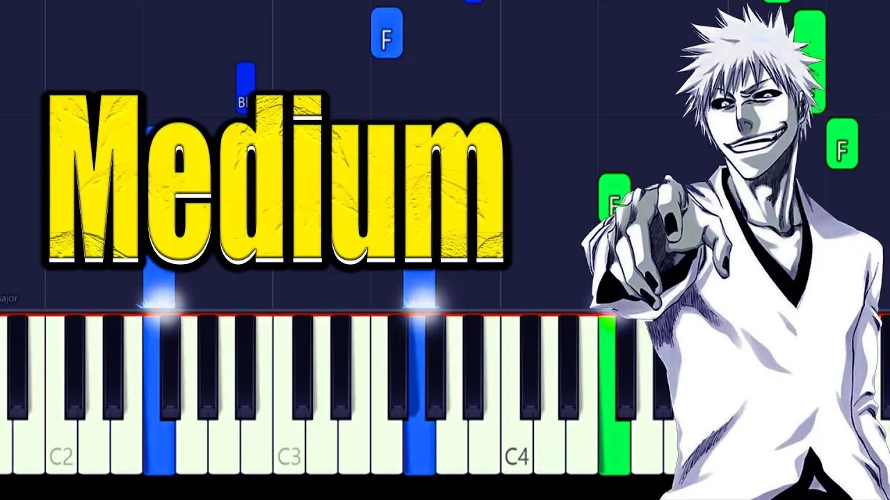 Bleach 999 (Spiritual Bond) - Medium Piano Tutorial + Music Sheets