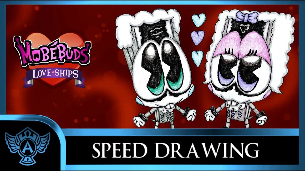 Speed Drawing: MobéBuds Love ships Clouster X Mistia | A.T. Andrei Thomas 2023