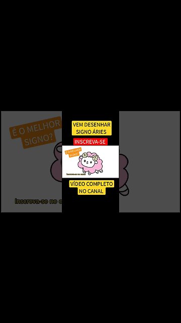 COMO DESENHAR SIGNO ÁRIES KAWAII FÁCIL #desenho #shorts #desenhofacil #signos #aries