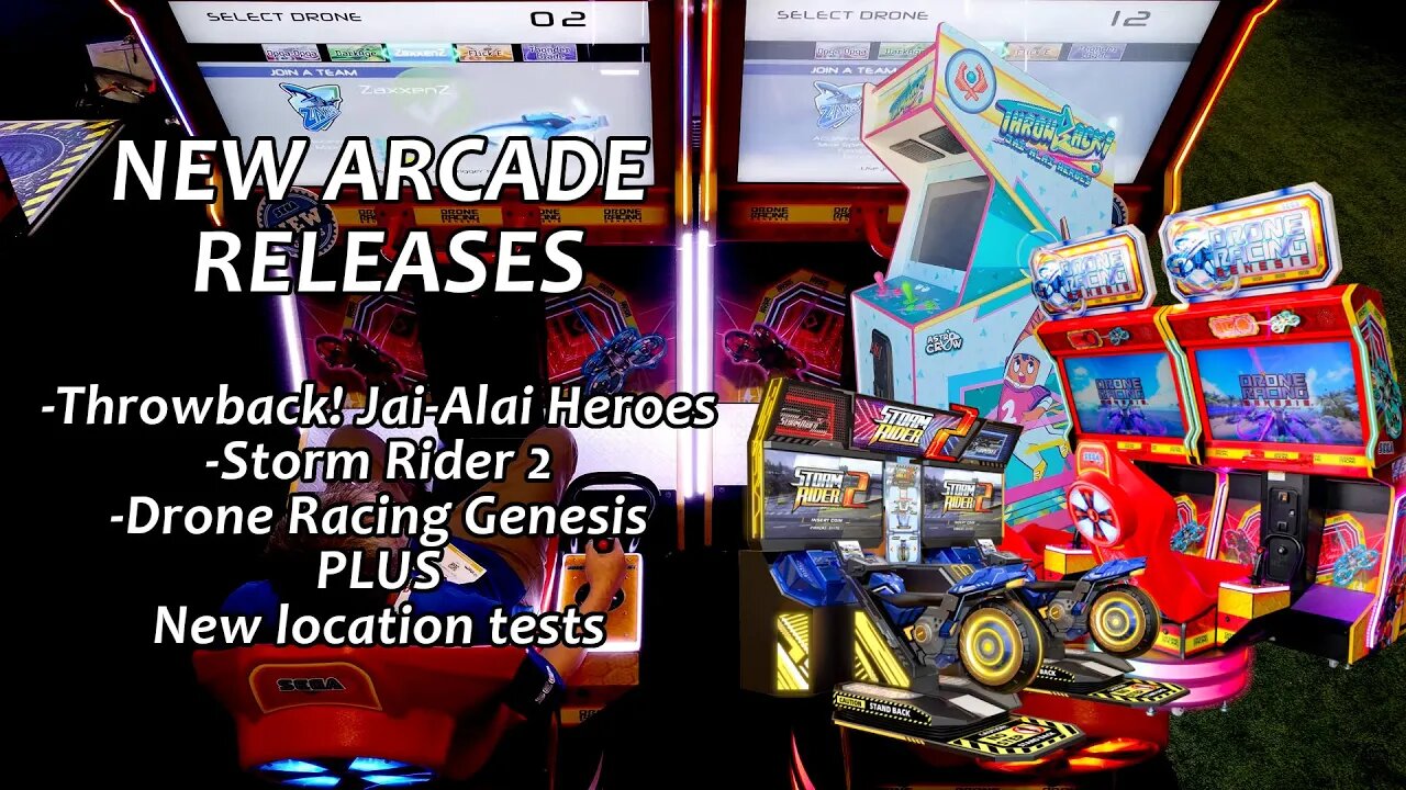 Arcade Releases Jan/Feb 2023: Throwback! Jai-Alai Heroes; Storm Rider 2; Drone Racing Genesis & More