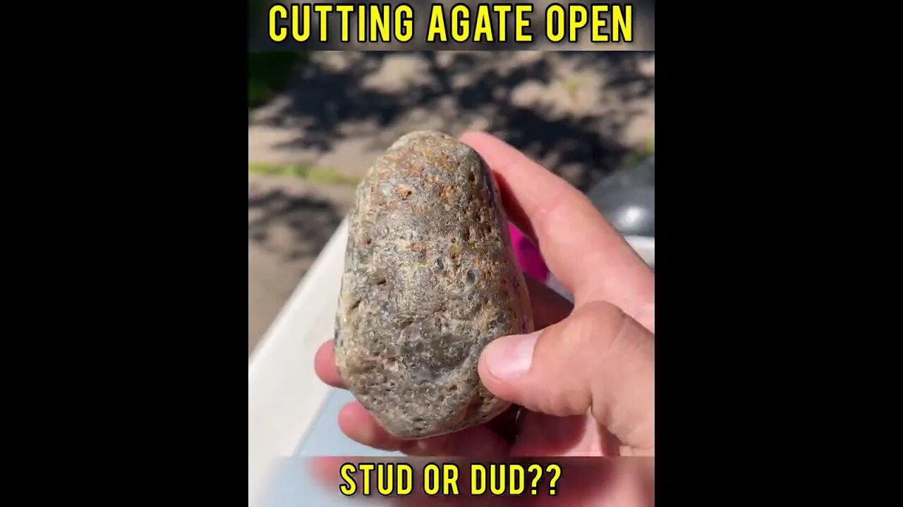 STUD or DUD?? Cutting agate open