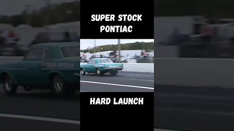 Hard Launching Nostalgia Super Stock Pontiac Full Send! Send It! #shorts