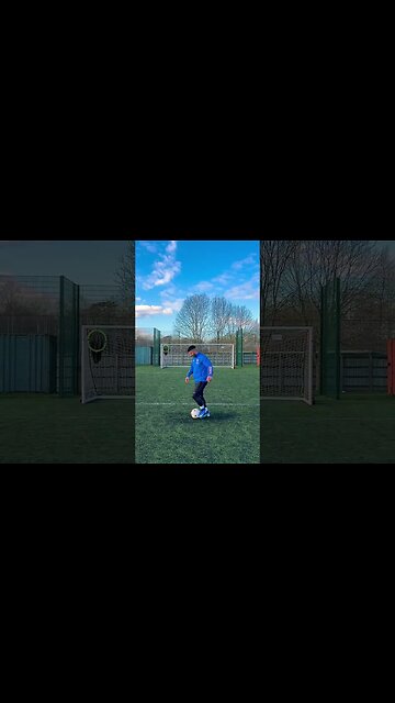 ONE OF THE BEST TRICK SHOTS I'VE EVER DONE ⚽️🔥 #Shorts