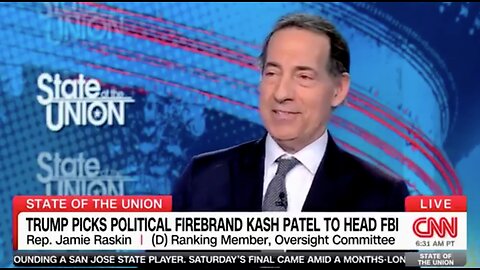 Jamie Raskin Says There Isn’t Any Proof That the FBI has been Politicized. -Is He Kidding?