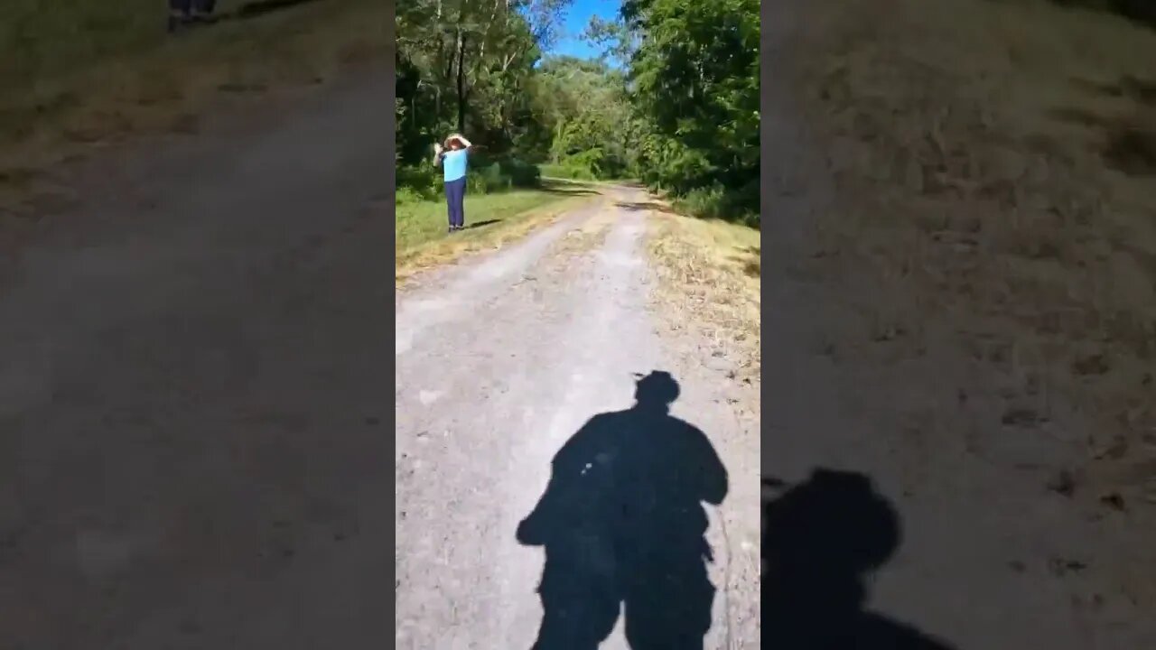 making friends with trail users