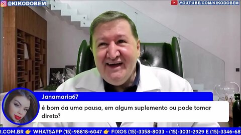 Pode tomar suplementos alimentares todos os dias ou devemos dar uma pausa. WhatsApp (15)-99644-8181