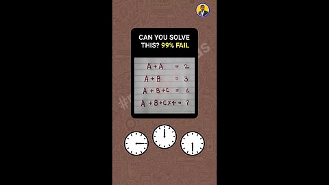 Can you solve this? #maths #mentalmath #iqtest #Iquique #gk #reels #trending #realbipuldas