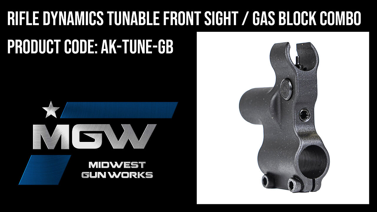 Rifle Dynamics Tunable Front Sight / Gas Block Combo - AK-TUNE-GB