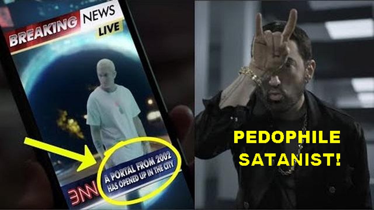 Houdini Satanist EMINEM Returns In CERN Portal & Reveals 5G DEW Attacks On America!