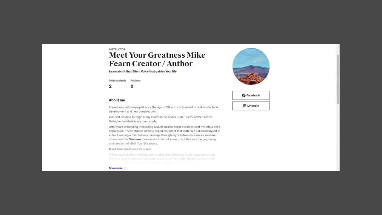 Meet Your Greatness Mike Fearn Creator / Author