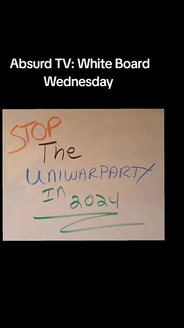 Absurd TV: White Board Wednesday