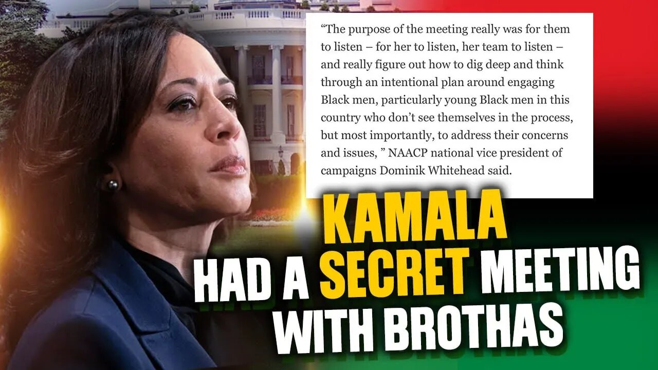 Kamala Had A Secret Meeting With Brothas To NOT Hand Out Reparation Checks