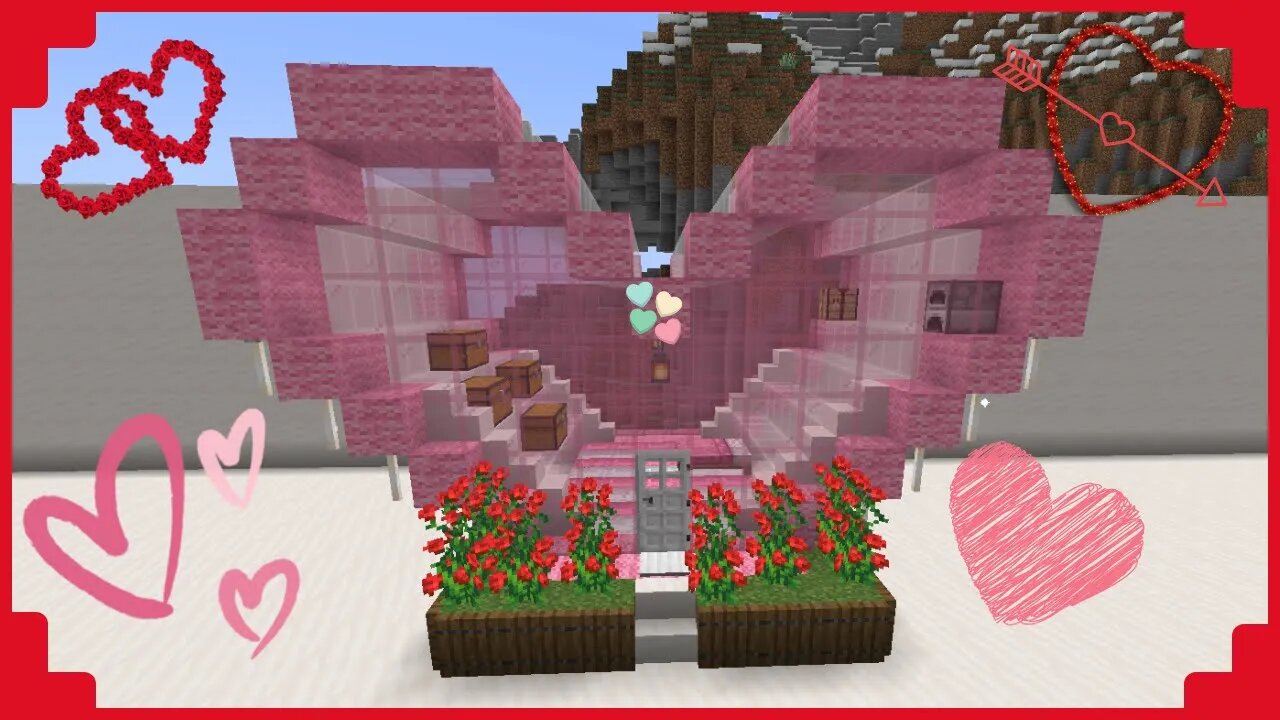 Heart-Shaped Starter House | Minecraft