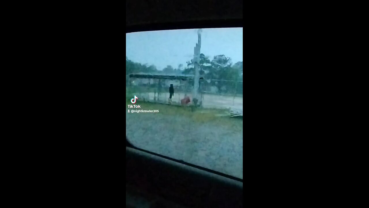 Pumping water off the infield in the rain