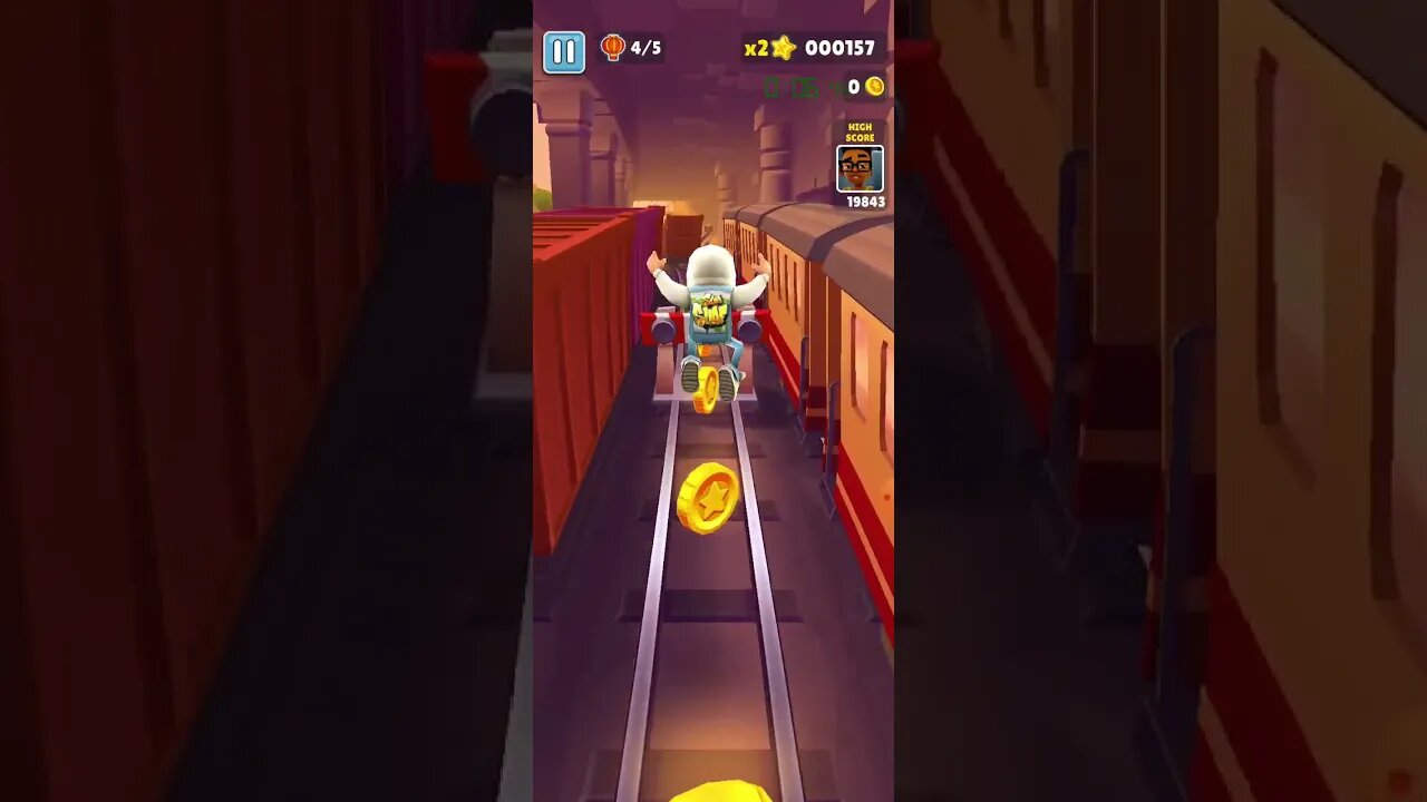 attempt 2 subway surfer no coin speedrun #shorts #speedrun #subwaysurfers