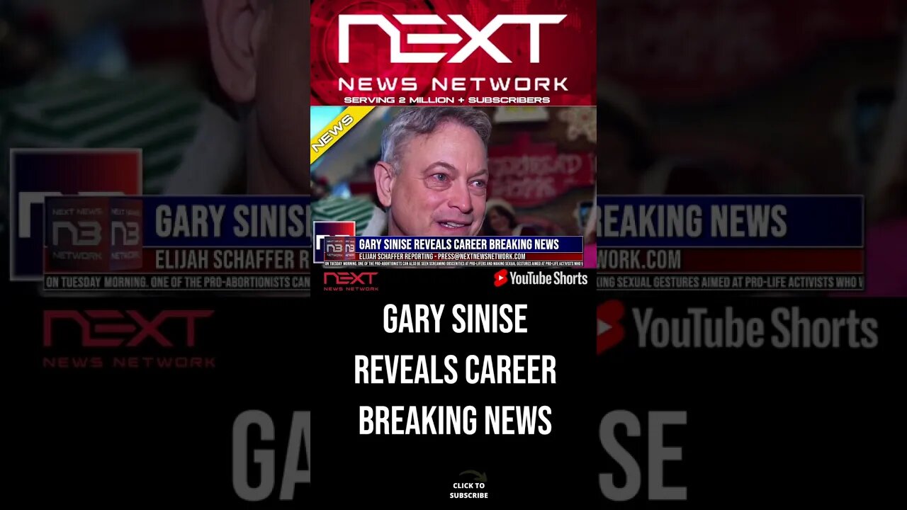 Gary Sinise Reveals Career Breaking News #shorts