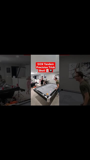 SICK Precision Trick Shot ft @TrickstersTrickshots !! 🃏🎱