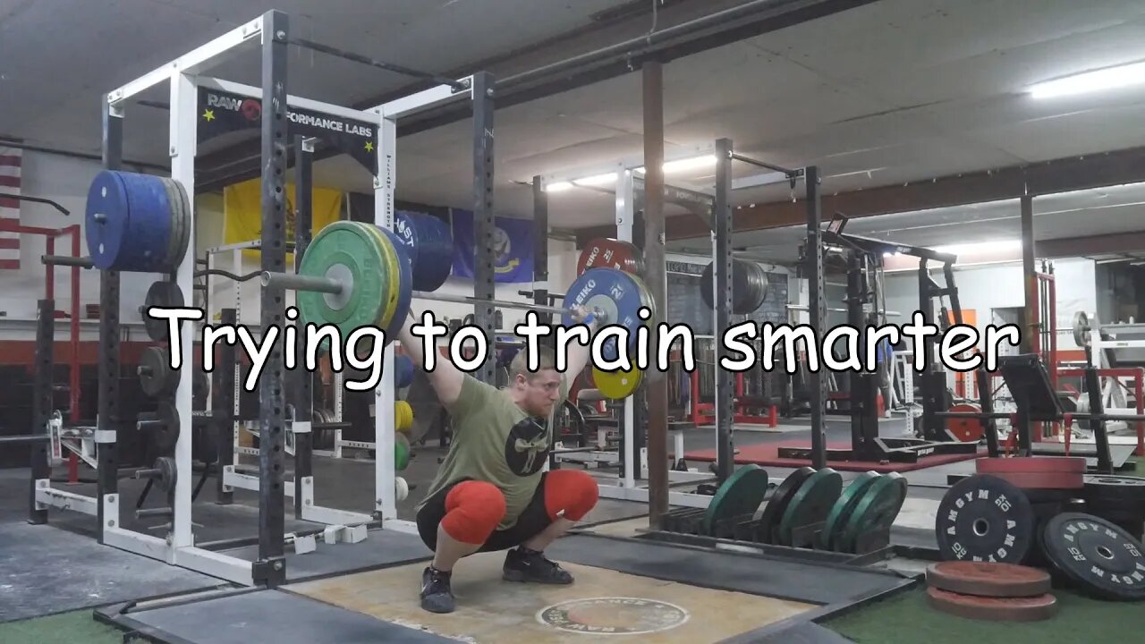 Weightlifting Training - Trying to train smarter