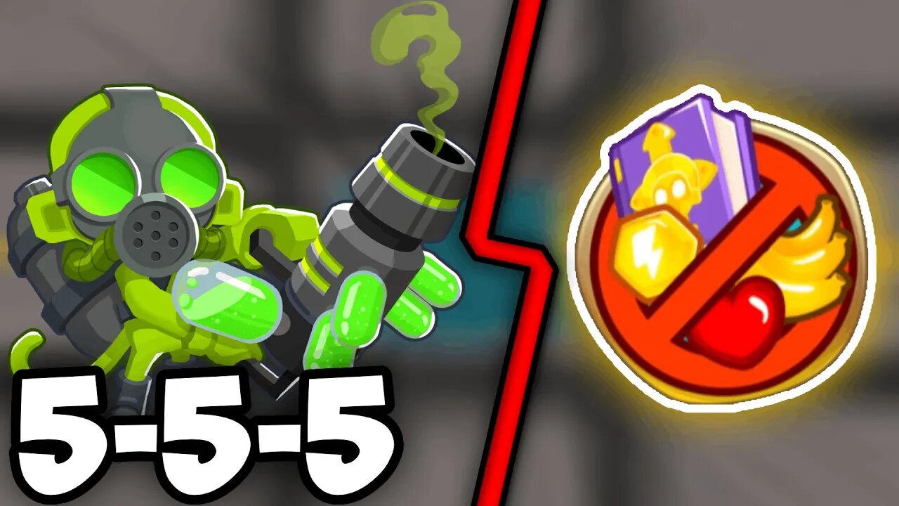 Can A 5-5-5 Glue Gunner Beat CHIMPS in BTD6?