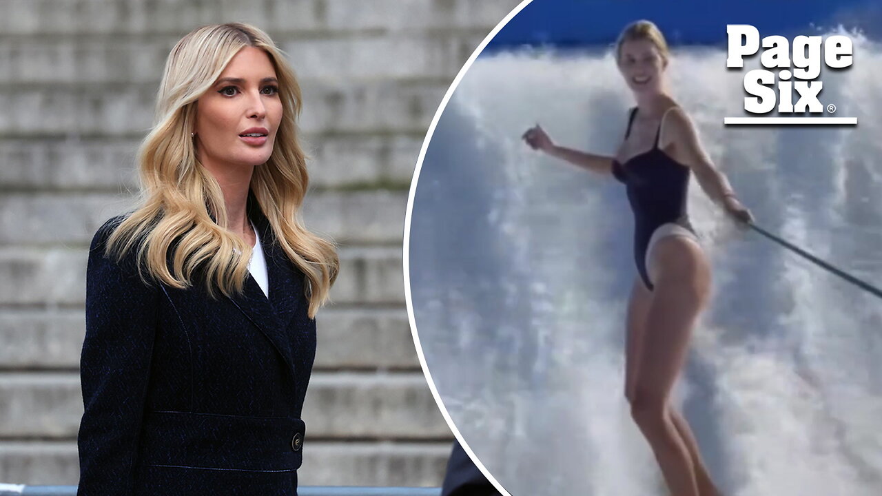 Ivanka Trump shows off her figure in plunging black swimsuit while surfing on family vacation