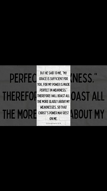 2 Corinthians 12:9 #shorts