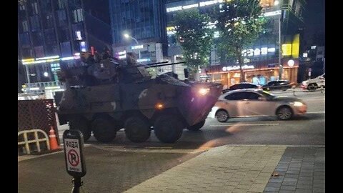 Military equipment and special forces brought to Seoul streets