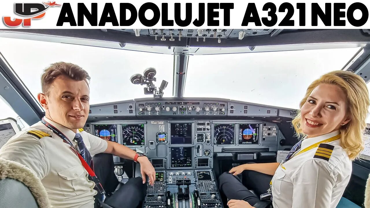 Airbus A321neo Cockpit Anadolujet by Turkish Airlines to Antalya & Paris