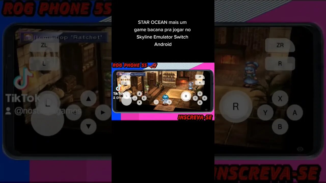 Pra quem curti um RPG STAR OCEAN rodando no Skyline Emulator Switch.