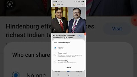 How to enable quick share in Samsung M 13 mobile l #viral #ytshorts #shorts