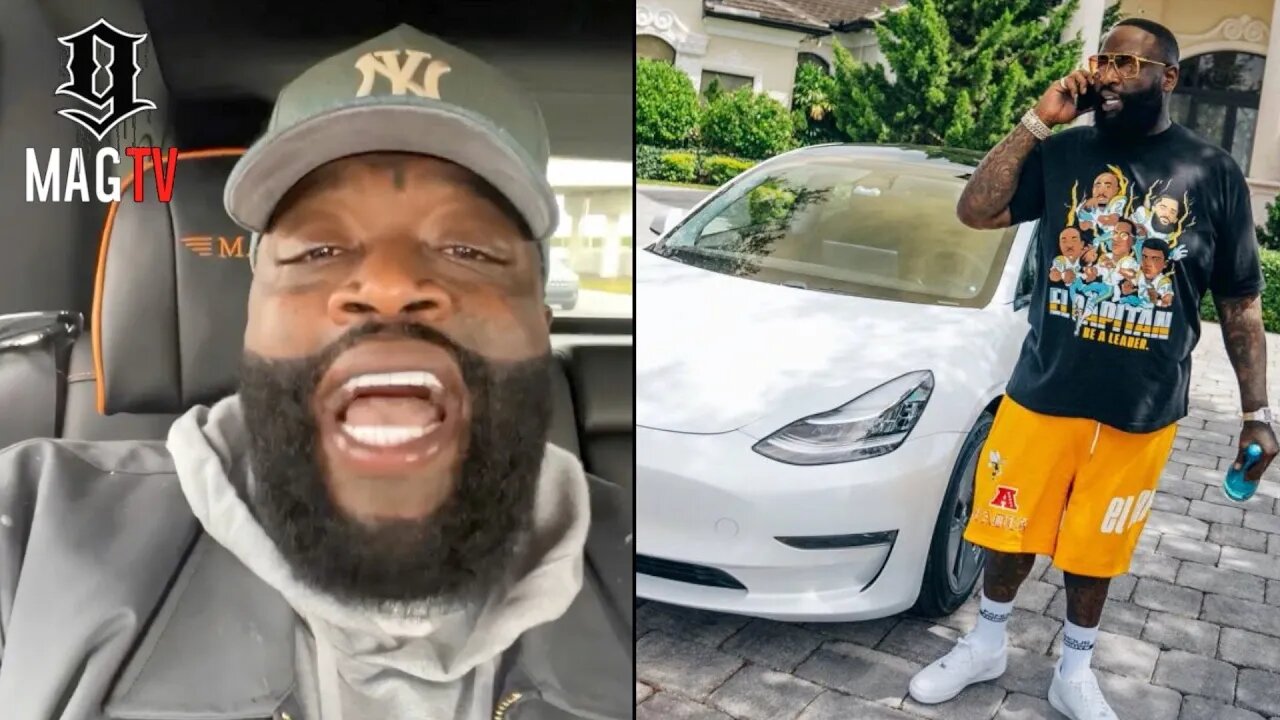 Rick Ross Claims Tesla Activates A "Self Repo Button" For Not Paying Car Your Note! 🚗