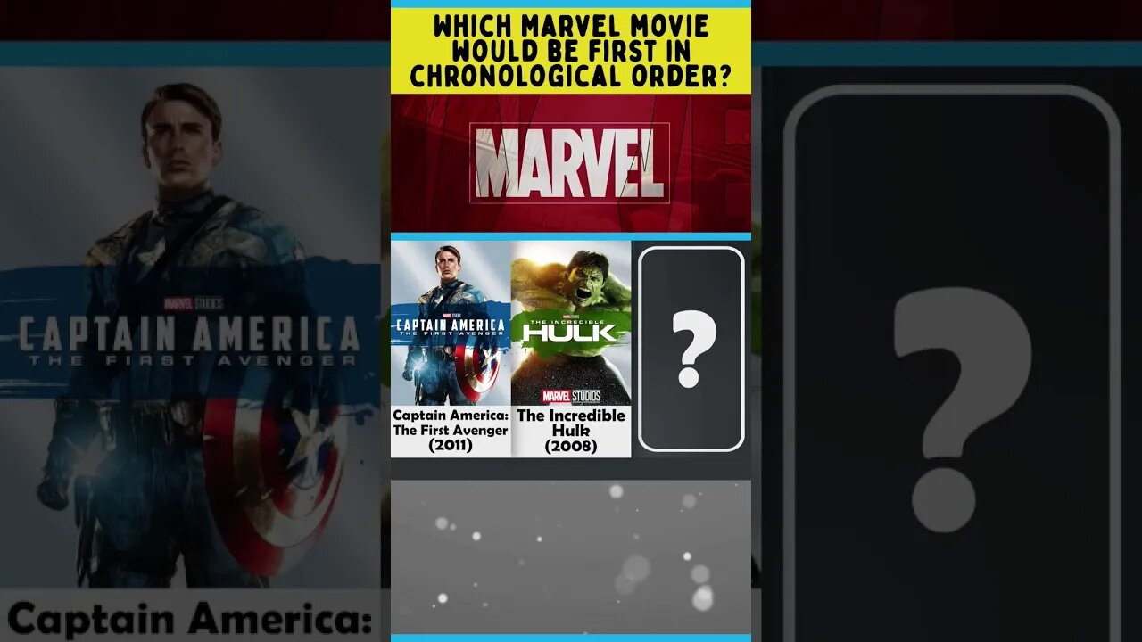Which Marvel movie would be first in chronological order? #shorts #trivia #movies #marvel #brainzone