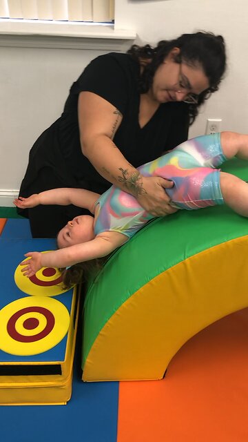 Her First Backflip at 19 Months Old!