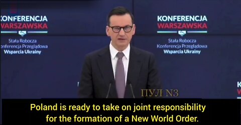 PM: Poland is ready to take joint responsibility for the formation of a New World Order