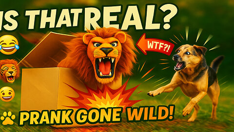 Fake Lion & Tiger Prank on Dog! 😂🐶 | Giant Box Surprise Prank Compilation